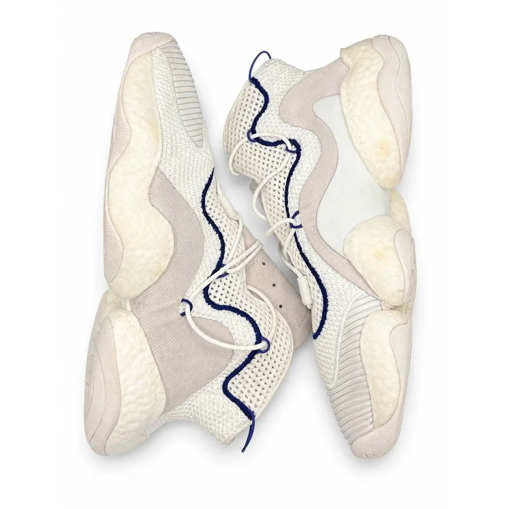 Adidas Crazy BYW LVL 1 Boost Basketball Shoes White Athletic Men's 10.5 CQ0992